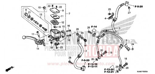 FRONT BRAKE MASTER CYLINDER VFR800FE de 2014